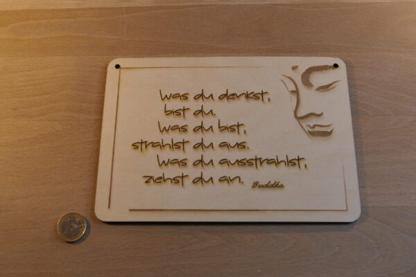 Schild "Buddha"