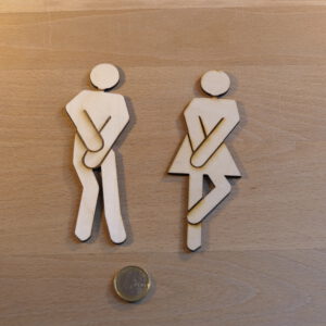 Piktogrammpaar "Toilette"